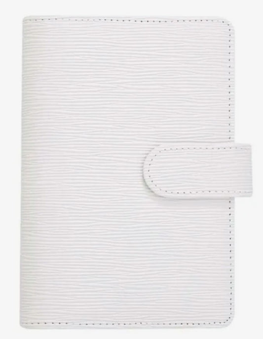 Classeur Budget A6 "Sophie" - Blanc pureté"