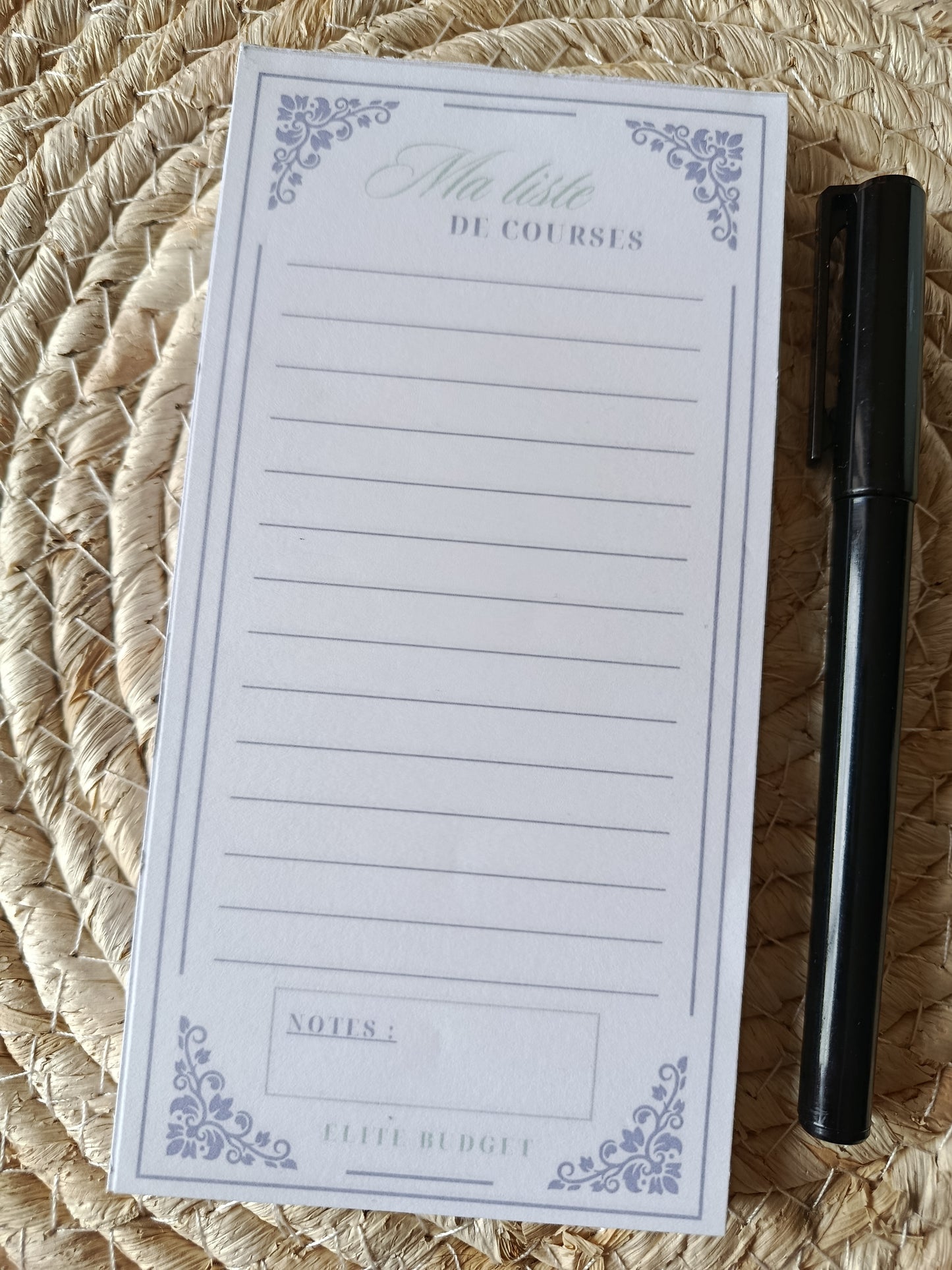 Bloc-notes "Ma liste de Courses" - 50 pages