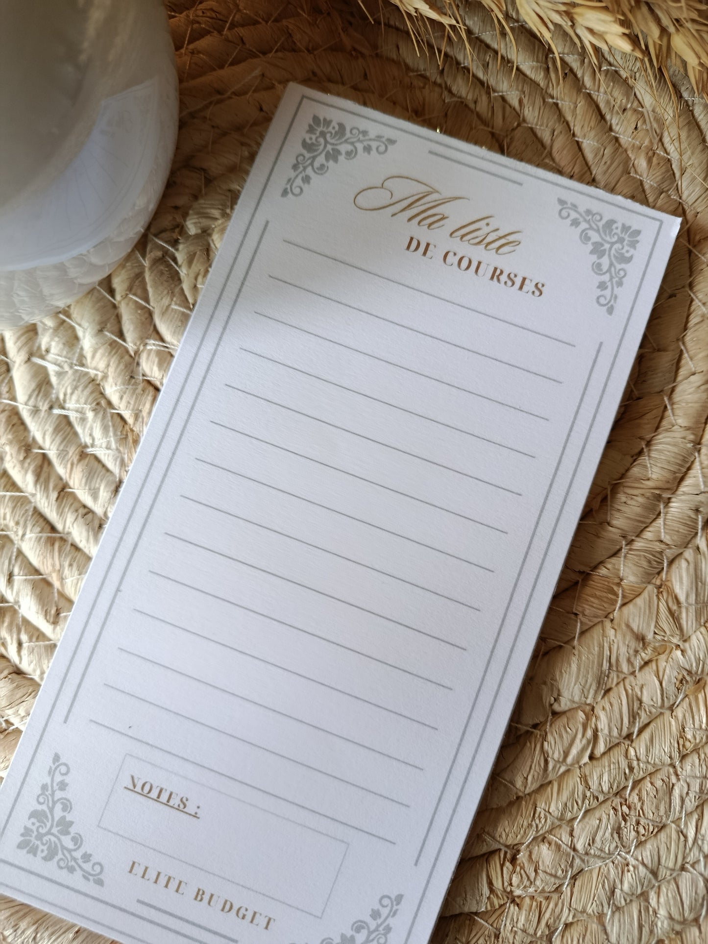 Bloc-notes "Ma liste de Courses" - 50 pages