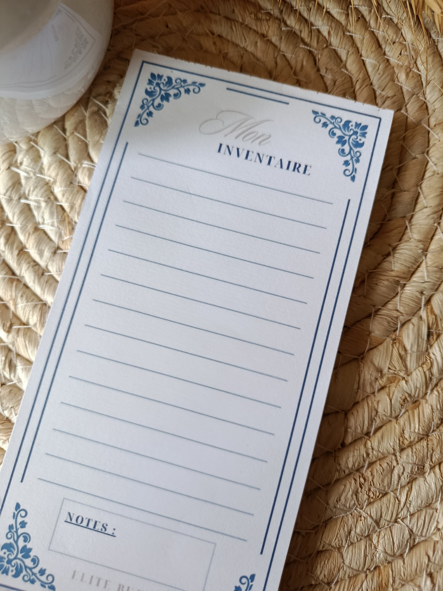Bloc-notes "Mon Inventaire" - 50 pages