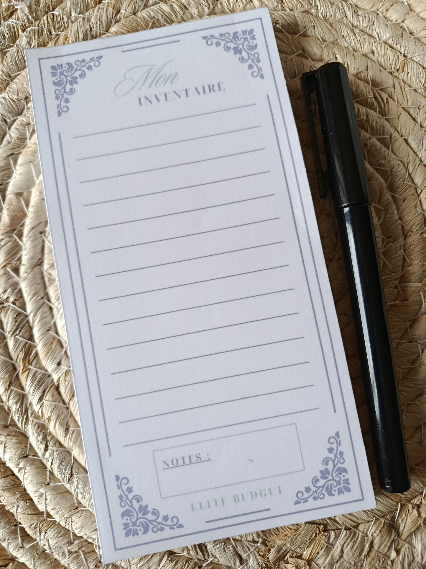 Bloc-notes "Mon Inventaire" - 50 pages